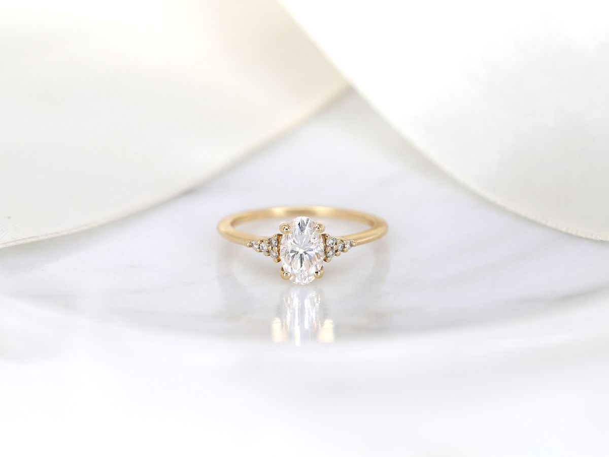 New Style Cluster Ring 14K Rose Gold Full Def Round Moissanite Diamond Ring  Women's Engagement Ring Jewelry - China Def Round Moissanite Diamond and  Fashion Customized Handmade Ring price
