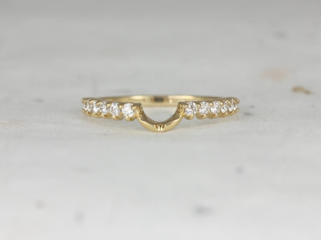 14kt Gold Matching Band to Jadis/Maris 8x6mm Diamonds HALFWAY Eternity Ring