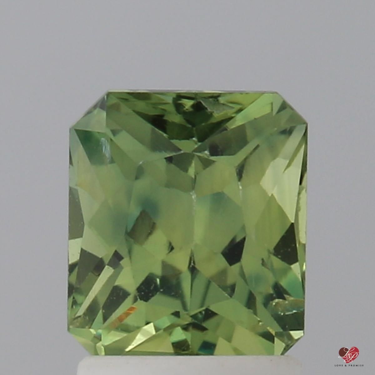 2.12cts Rectangle Radiant Teal & Lime Sapphire