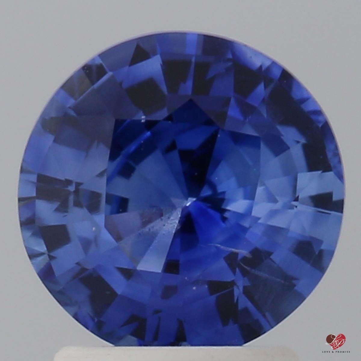 2.03cts Round Medium Vibrant Ceylon Blue Sapphire