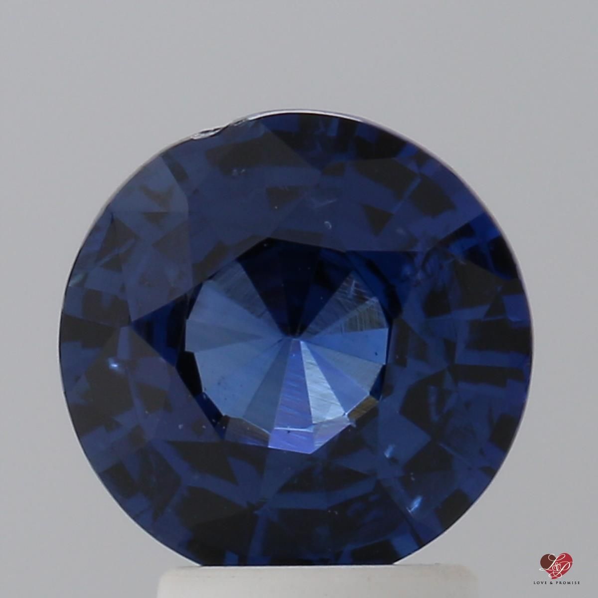 2.70cts Round Medium Rich Midnight Blue Sapphire