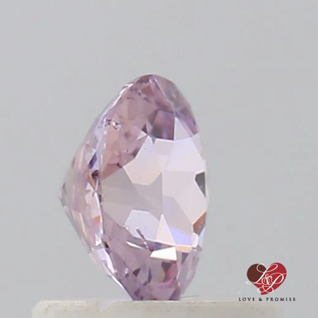 0.74cts Round Rustic Rose Champagne Sapphire