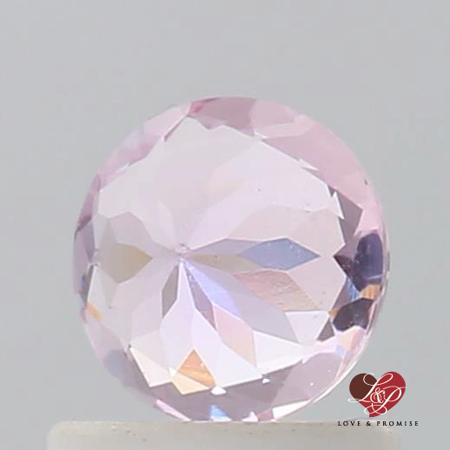 0.77cts Round Rose Champagne Sapphire