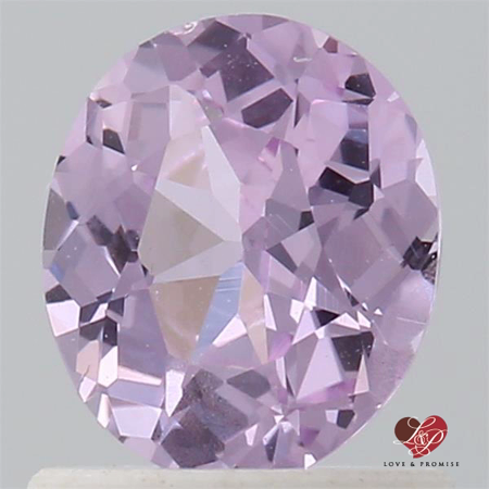 0.95cts Oval Blush Champagne Sapphire