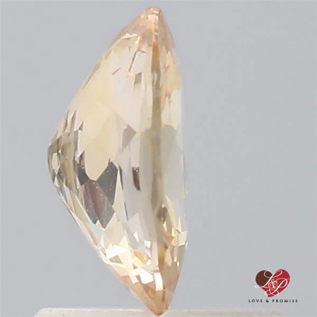 1.07cts Oval Apricot Champagne Sapphire