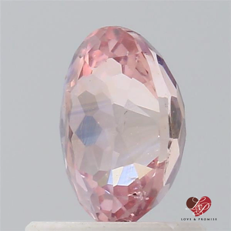 1.13cts Oval Peachy Mauve Champagne Sapphire