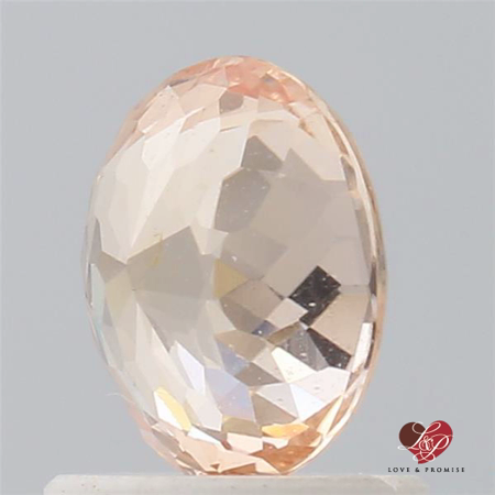 1.14cts Oval Peachy Pink Champagne Melon Sapphire 