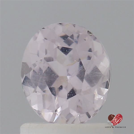 1.22cts Oval Faint White Pink Sapphire 
