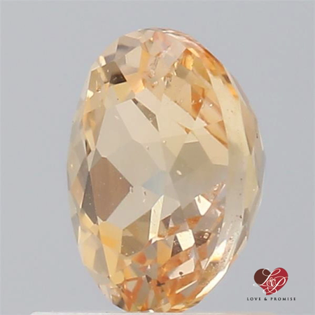 1.23cts Oval Apricot Peach Champagne Sapphire