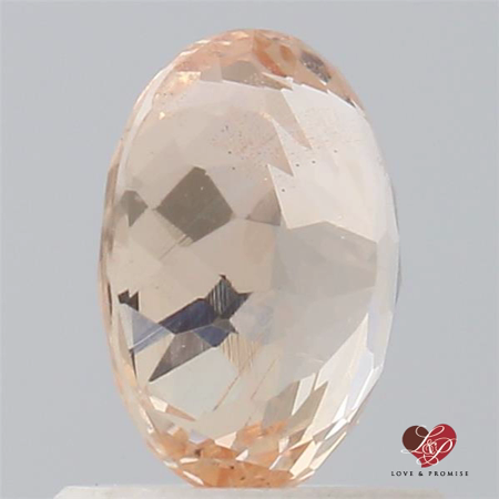 1.25cts Oval Melony Peach Champagne Sapphire