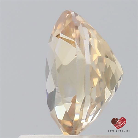 1.30cts Oval Peach Champagne Sapphire