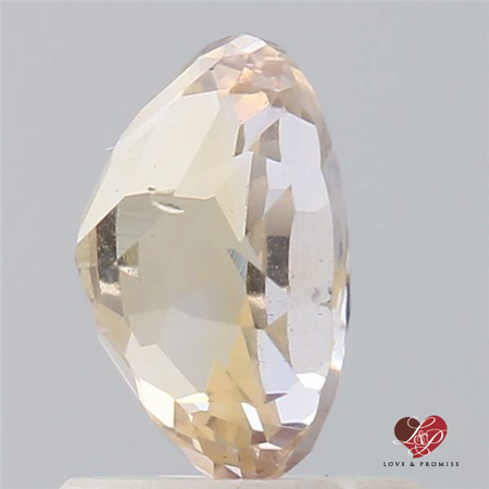 1.30cts Oval Peach Champagne Sapphire