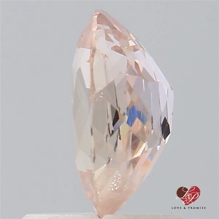 1.30cts Oval Peachy Pink Champagne Sapphire 
