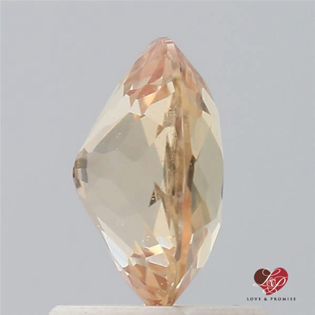 1.37cts Oval Peachy Pink Champagne Sapphire