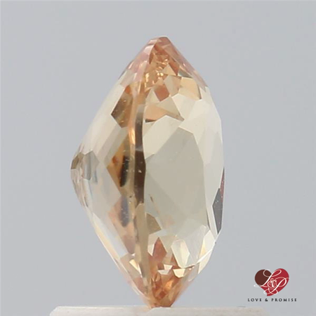 1.37cts Oval Peachy Pink Champagne Sapphire