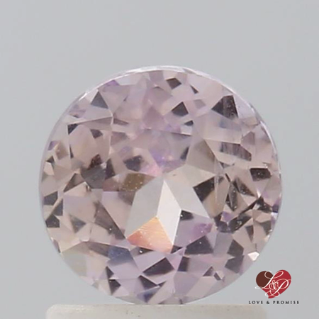 1.52cts Round Peachy Pink Champagne Sapphire