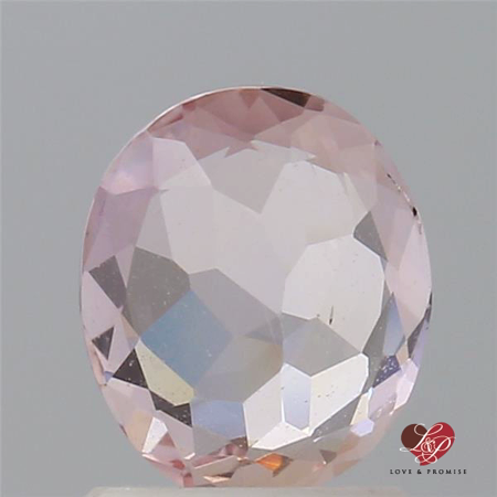 1.54cts Oval Light Peachy Blush Champagne Sapphire 