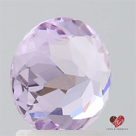 1.69cts Round Rose Champagne Lavender Sapphire 