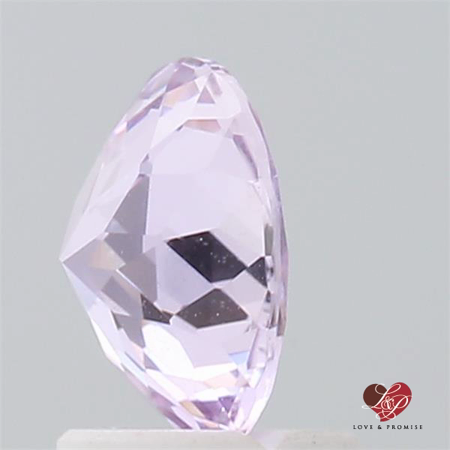 1.69cts Round Rose Champagne Lavender Sapphire 