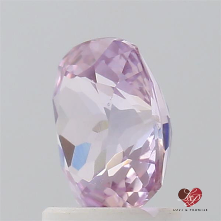 1.99cts Rectangle Cushion Medium Icy Violet Blush Champagne Sapphire