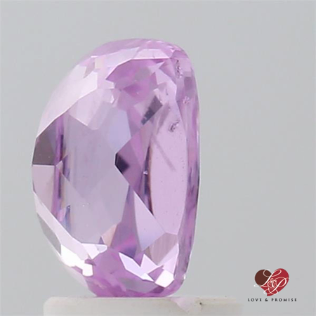 2.10cts Rectangle Cushion Rich Medium Rustic Rose Champagne Lavender Sapphire 