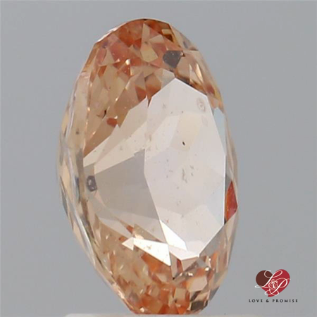2.17cts Oval Rich Peach Sorbet Champagne Sapphire  