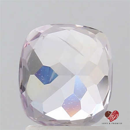 2.55cts Rectangle Cushion Light Bi-Color Blush Lavender Sapphire