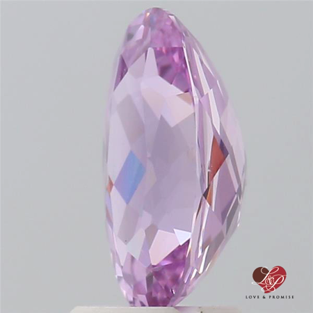 2.85cts Oval Rich Rosy Lavender Champagne Sapphire 
