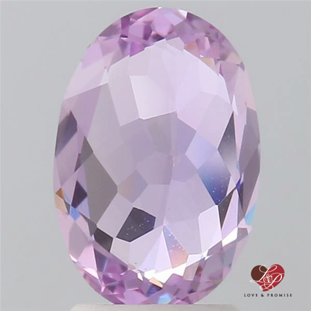 2.85cts Oval Rich Rosy Lavender Champagne Sapphire 