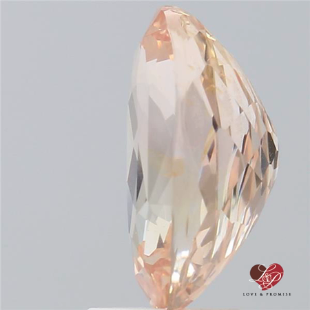 4.06cts Oval Salmon Champagne Padparadscha Sapphire