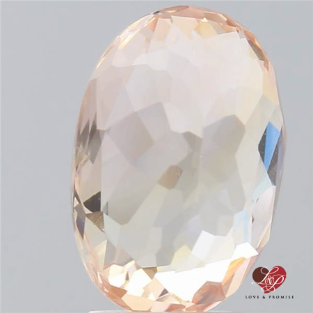 4.06cts Oval Salmon Champagne Padparadscha Sapphire