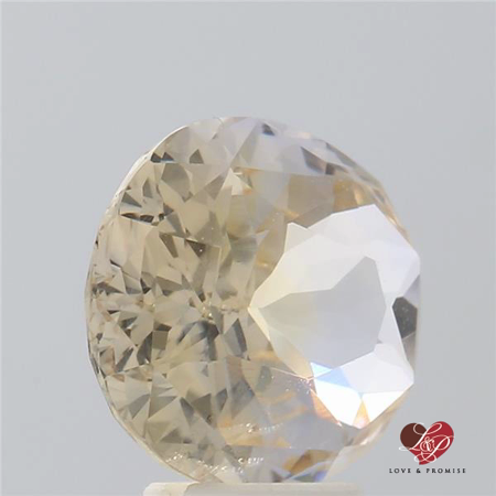 5.48cts Oval Peach Champagne Sapphire