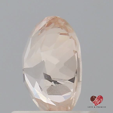 0.93cts Oval Peachy Pink Champagne Sapphire