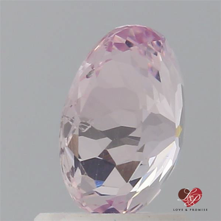1.30cts Oval Light Lavender Blush Champagne Sapphire 