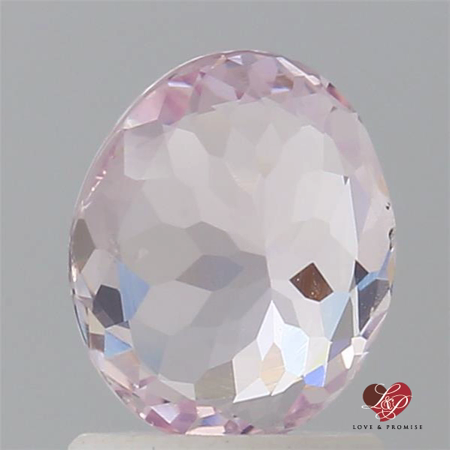 1.30cts Oval Light Lavender Blush Champagne Sapphire 