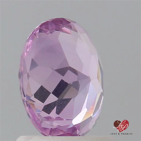 1.31cts Oval Deep Lavender Blush Champagne Sapphire 