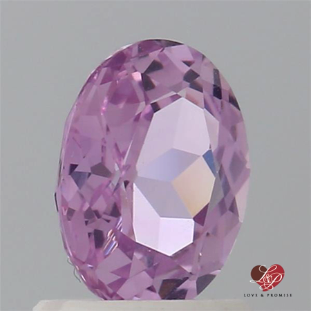 1.31cts Oval Deep Lavender Blush Champagne Sapphire 