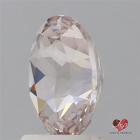 2.08cts Oval Faint Icy Blush Champagne Sapphire 